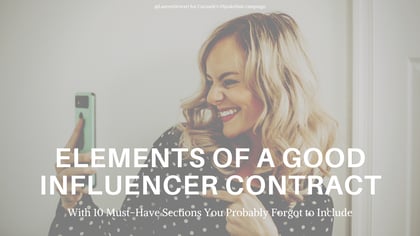Elements of a Good Influencer Contract